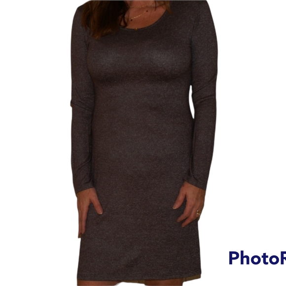 🎉Charcoal Long Sleeve Midi Dress🎉 - Picture 11 of 11